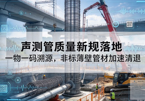 龙亭声测管质量新规落地，一物一码溯源，非标薄壁管材加速清退